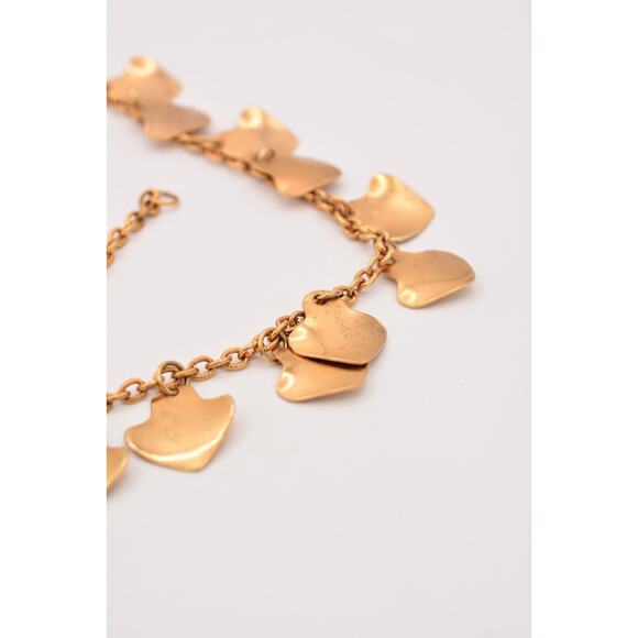 Vintage Statement Belt Gold Shaker Charm Dangle Linked Shiny Heavy Chunky 37" - Picture 8 of 12